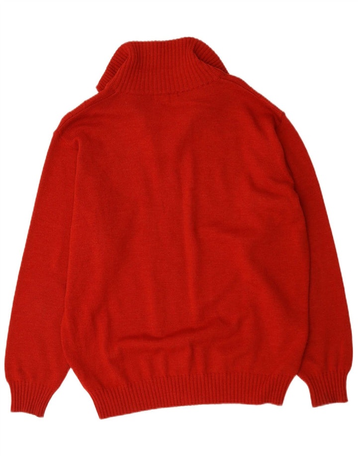 Pierre Cardin Herren-Cardigan-Pullover, große rote Wolle