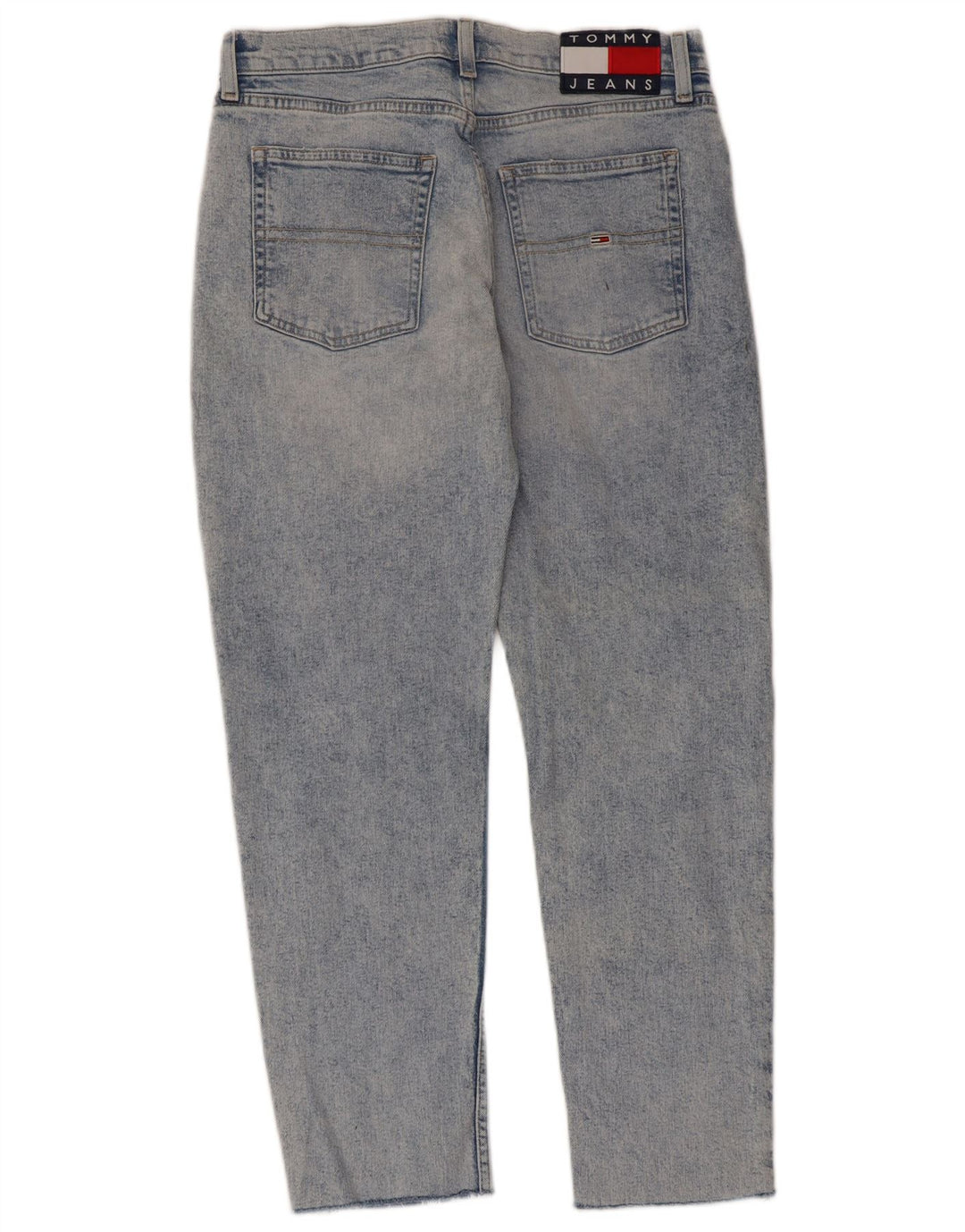 TOMMY HILFIGER Damen Straight Jeans W28 L26 Blaue Baumwolle