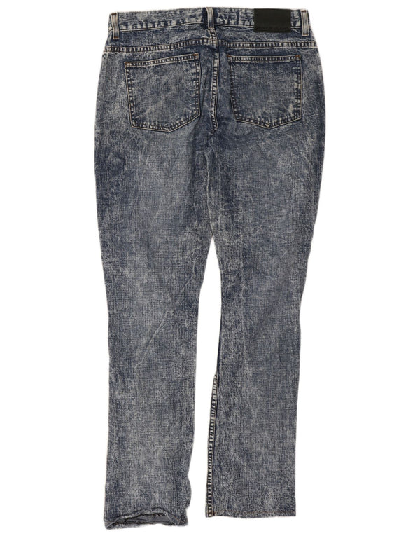 Dkny Damen Acid Wash Slim Jeans US 8 Medium W32 L30 Blaue Baumwolle
