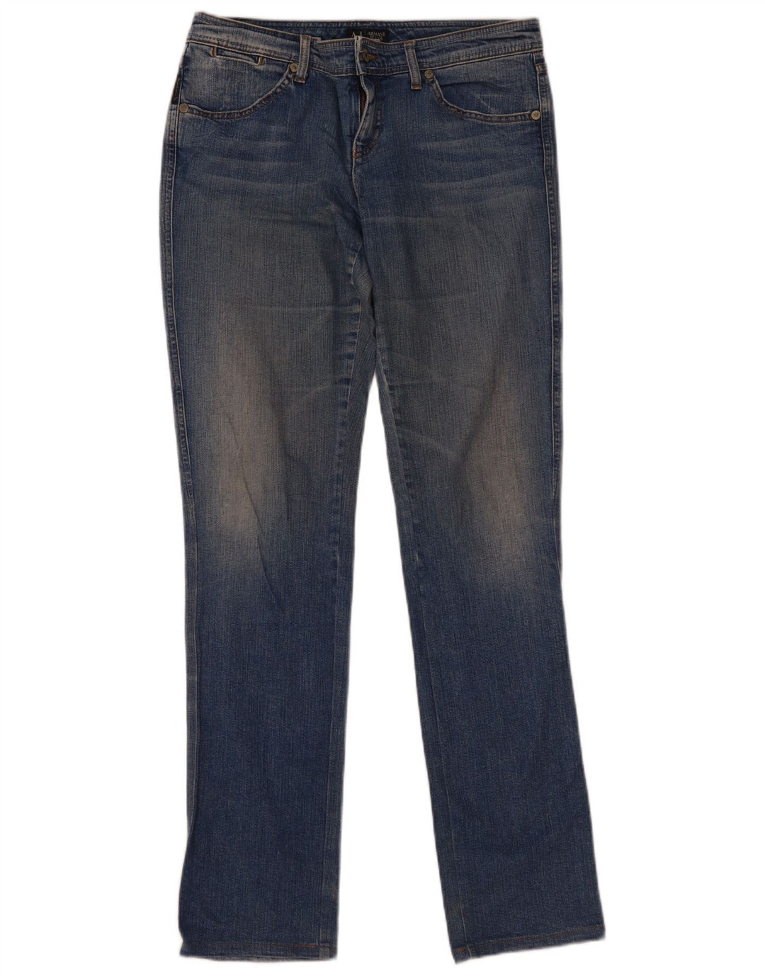 Armani Damen Slim Jeans W30 L33 Blaue Baumwolle