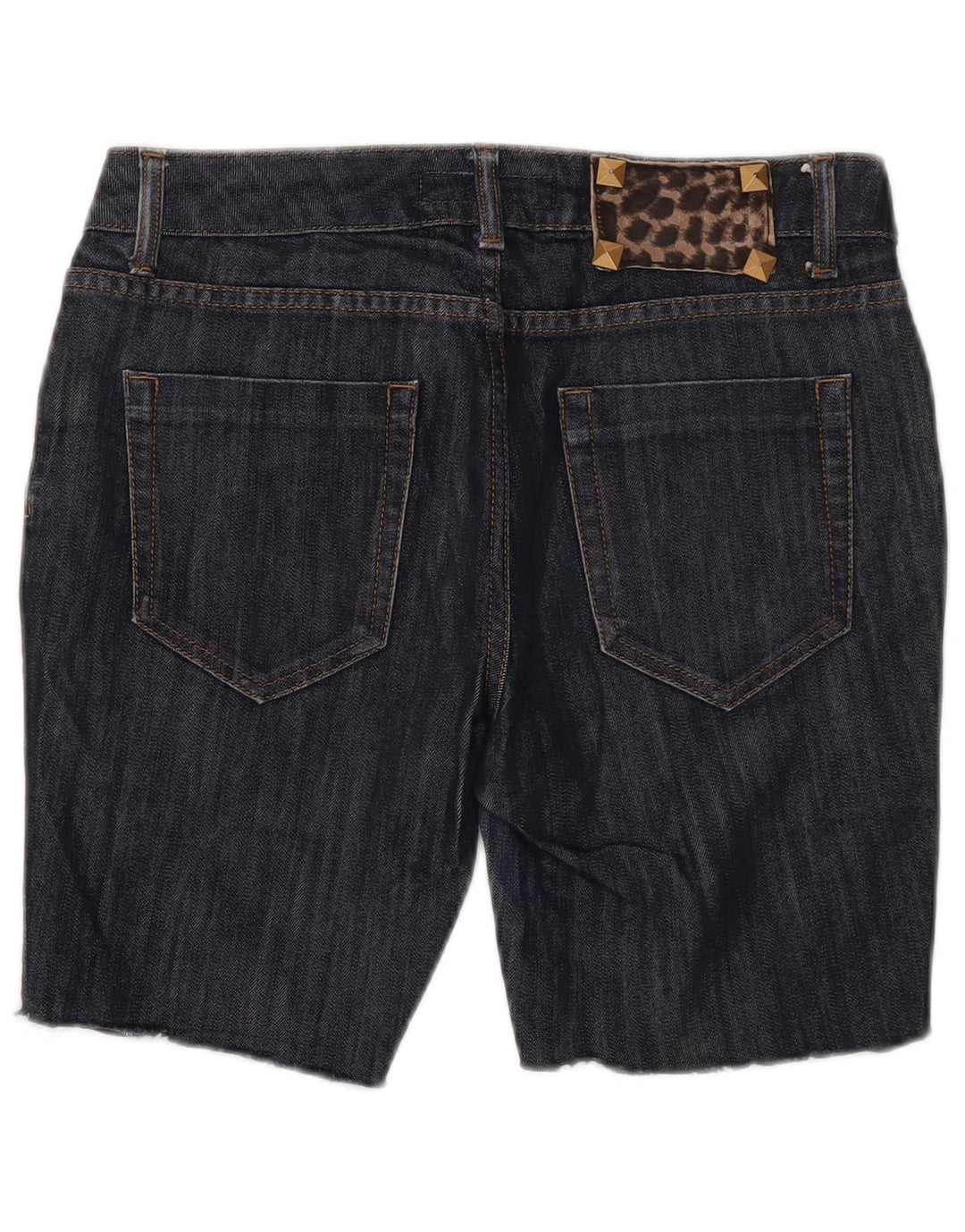 Zara Damen Jeansshorts EU 40 Medium W30 Marineblaue Baumwolle
