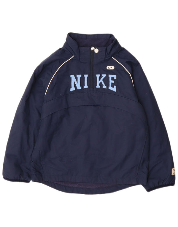 Nike Oregon Graphic Anorak-Jacke für Jungen, 8–9 Jahre, Größe S, Marineblau, Polyester
