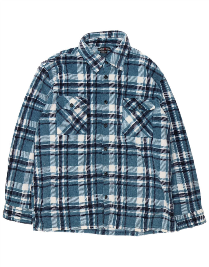 Atlas For Men Herren-Fleece-Hemd, groß, blau, Polyester