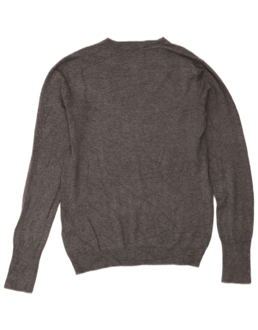 Zara Damen-Pullover mit Rundhalsausschnitt, UK 12, mittelgraue Viskose