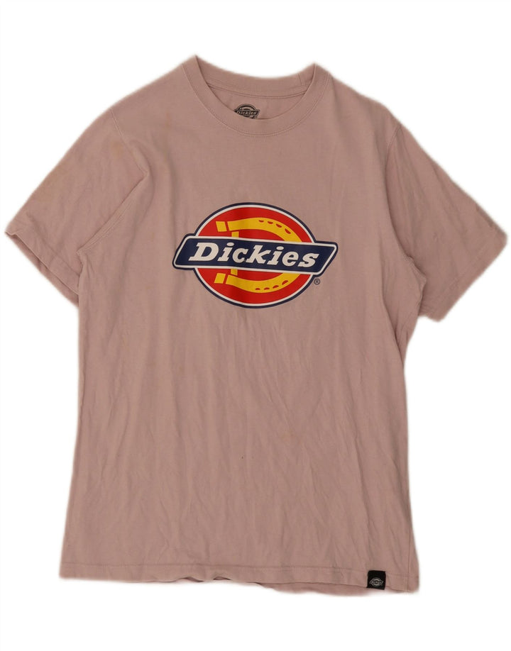 Dickies Herren-T-Shirt mit Grafik, Größe S, rosa, Baumwolle