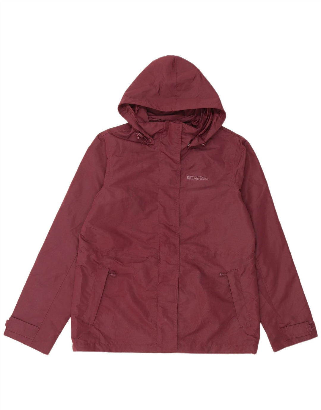 Mountain Warehouse Damen-Regenjacke mit Kapuze, UK 12, Mittel, Burgunderrot