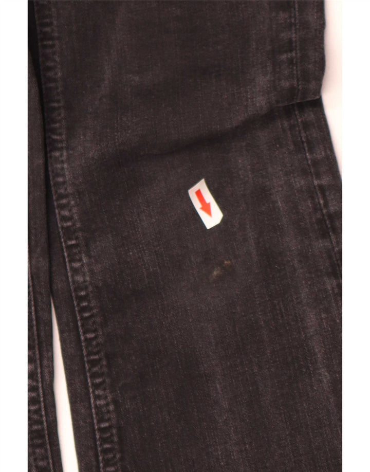 Zara Damen Schlagjeans EU 34 2XS W24 L28 Schwarz
