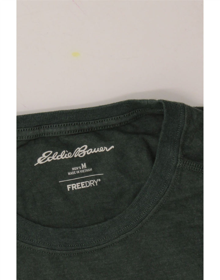 EDDIE BAUER Mens T-Shirt Top Medium Green Vintage Eddie Bauer and Second-Hand Eddie Bauer from Messina Hembry 