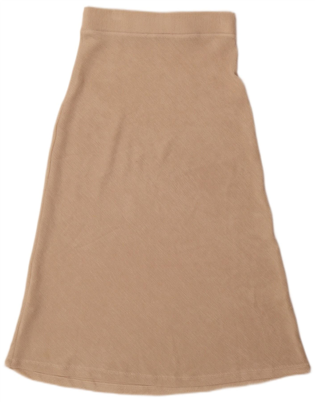 Zara Damen-Rock in A-Linie mit hoher Taille, mittelgroß, W28, beige, Polyester