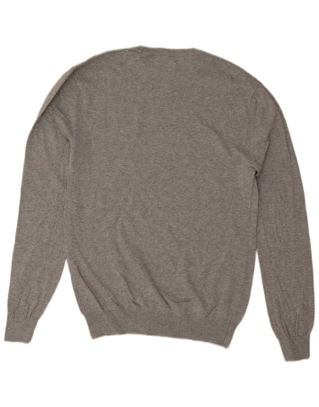 Jack Wills Herren-Pullover mit Rundhalsausschnitt aus mittelgrauer Baumwolle