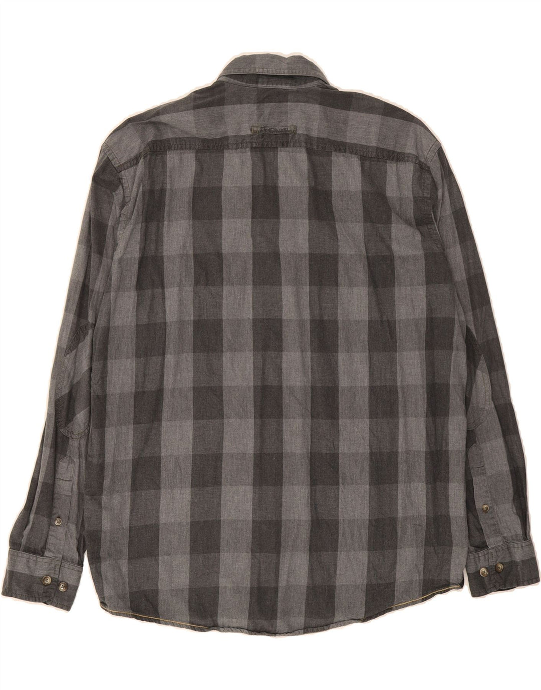 CAMEL ACTIVE Mens Flannel Shirt XL Grey Check Cotton Vintage Camel Active and Second-Hand Camel Active from Messina Hembry 