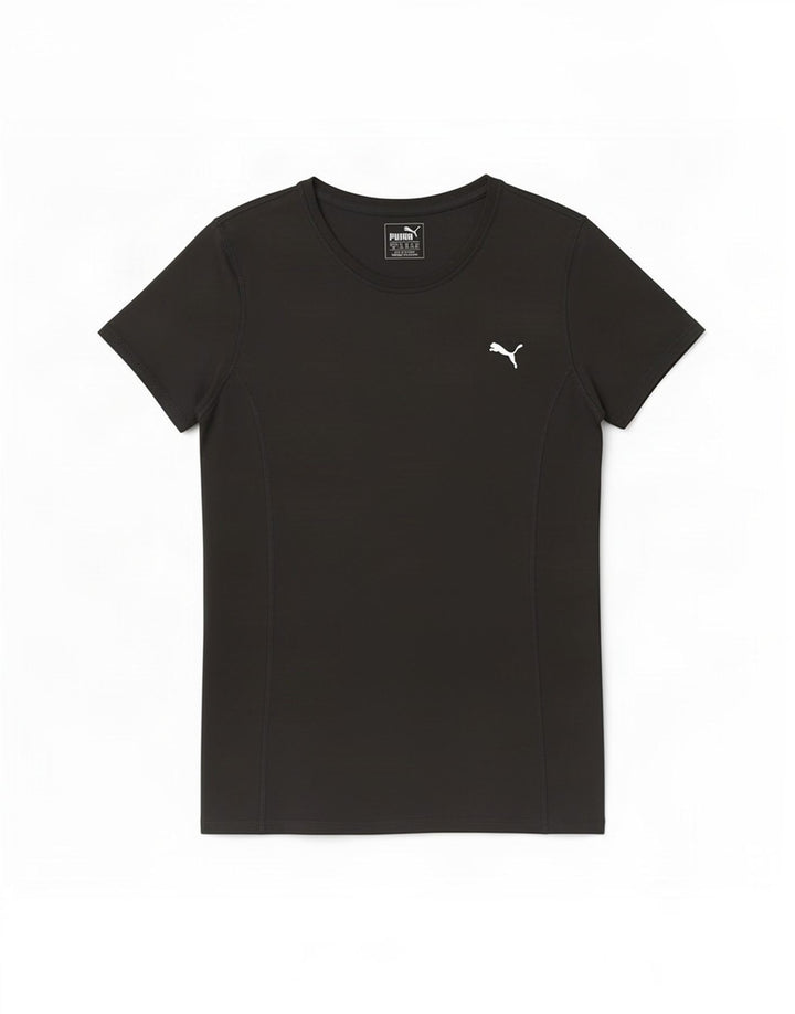 Puma Damen T-Shirt Top UK 10 Small Schwarz Polyester