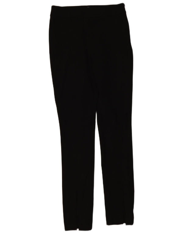 Reiss Damen Slim Casual Hose UK 10 Small W28 L30 Schwarz Polyester