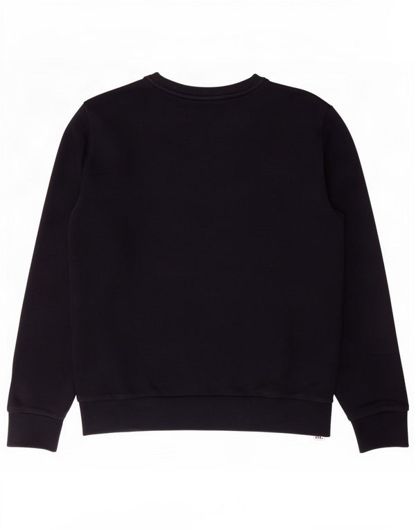 Calvin Klein Jeans Damen Grafik-Sweatshirt-Pullover UK 14 Medium Marineblau
