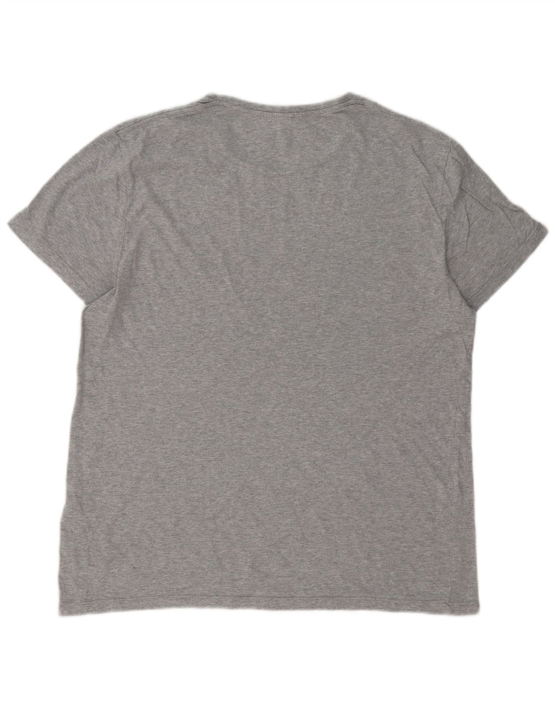 Jack Wills Herren-T-Shirt-Oberteil aus mittelgrau gesprenkelter Baumwolle