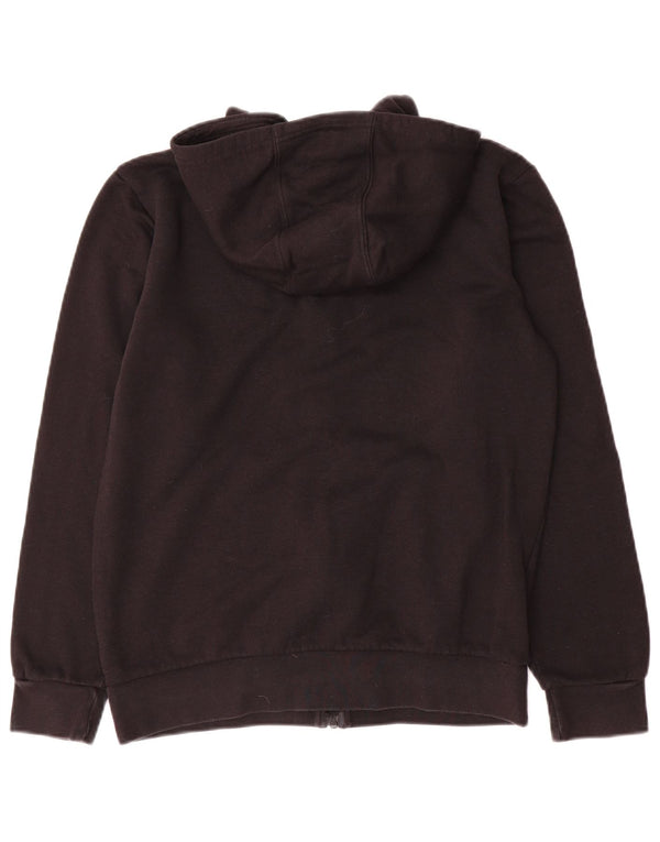 Adidas Jungen Kapuzenpullover mit Reißverschluss, 13–14 Jahre, schwarze Baumwolle