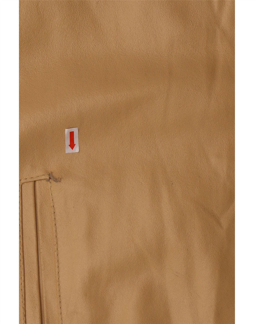 MAURIZIO TROIANO Mens Leather Jacket UK 38 Medium Beige Leather