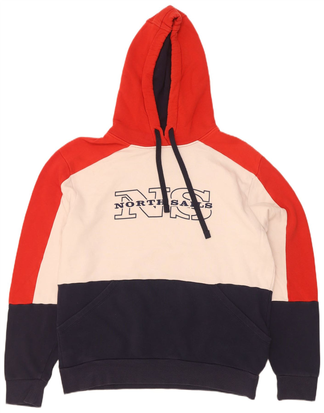 North Sails Herren-Kapuzenpullover mit Grafik, groß, mehrfarbig, Farbblock