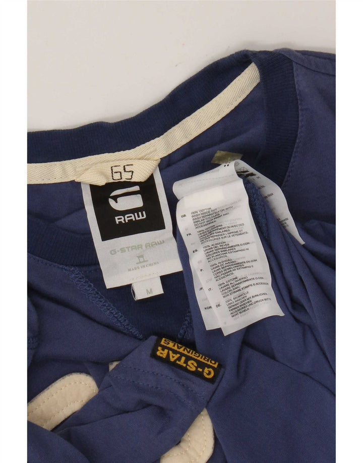 G-Star Herren Grafik-T-Shirt-Oberteil aus Baumwolle in mittlerem Marineblau
