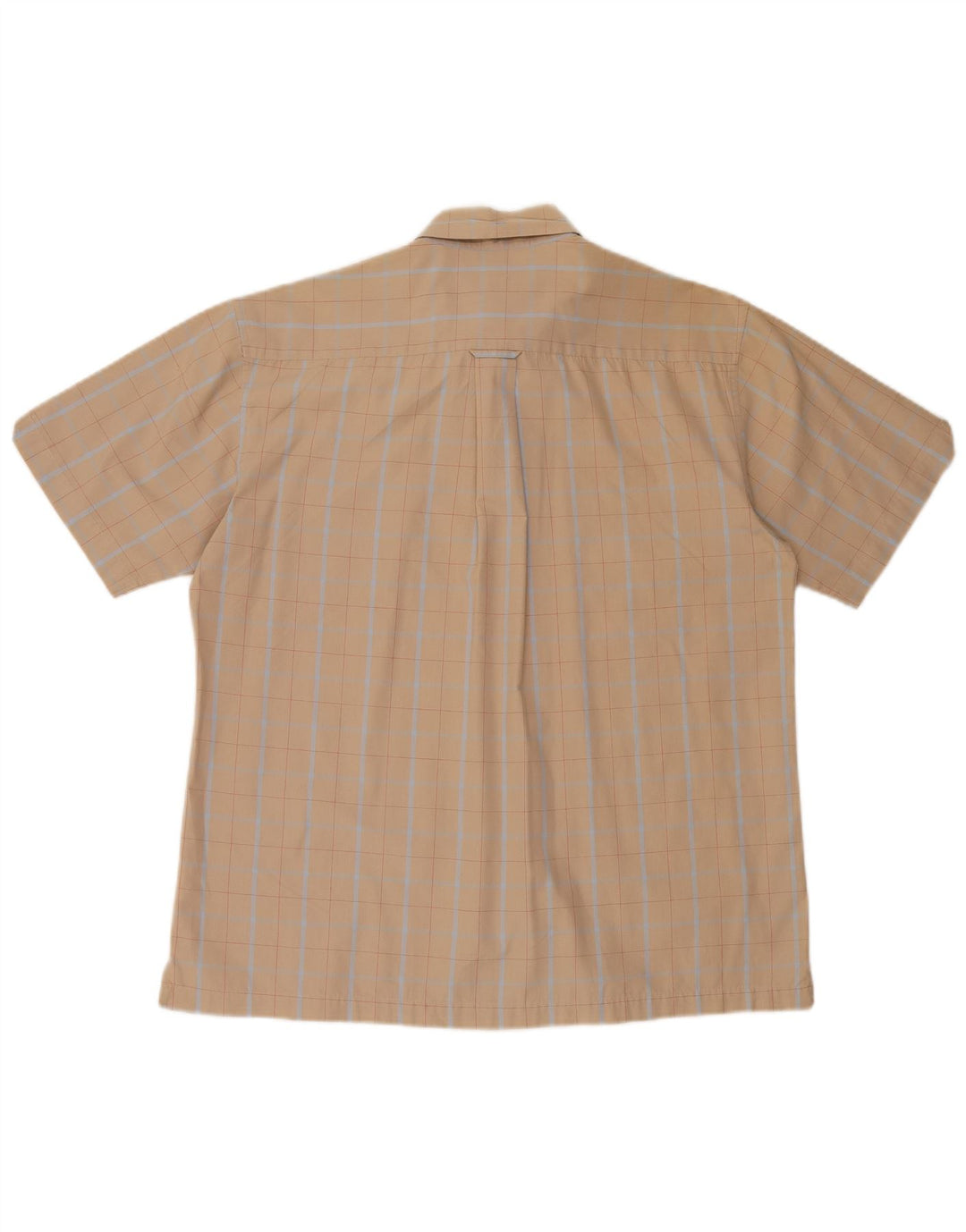 Ben Sherman Herren-Kurzarmhemd, groß, beige kariert