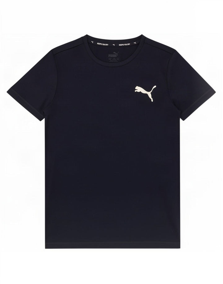 Puma T-Shirt für Jungen, 11–12 Jahre, Marineblau, Polyester