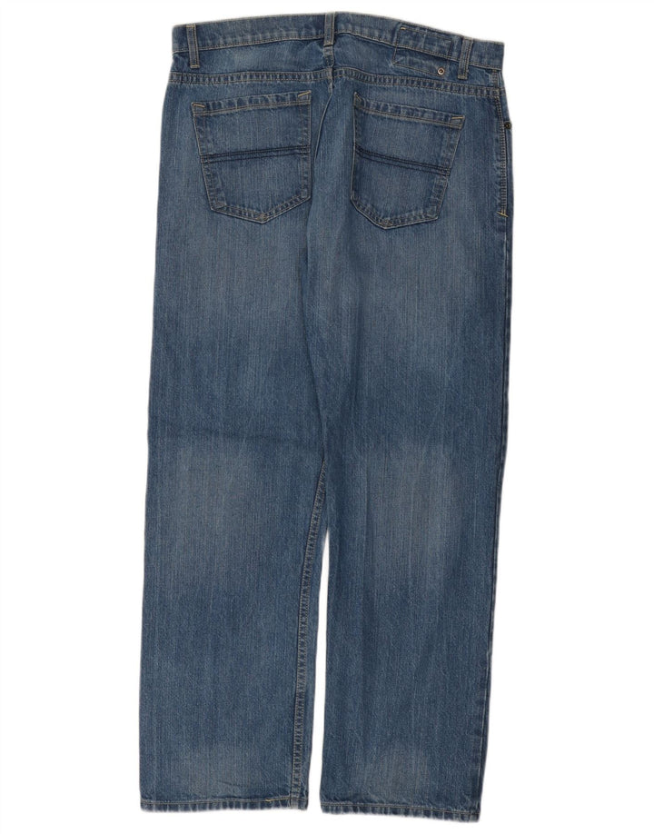 MARKS & SPENCER Herren Blue Harbor Straight Jeans W36 L29 Blaue Baumwolle