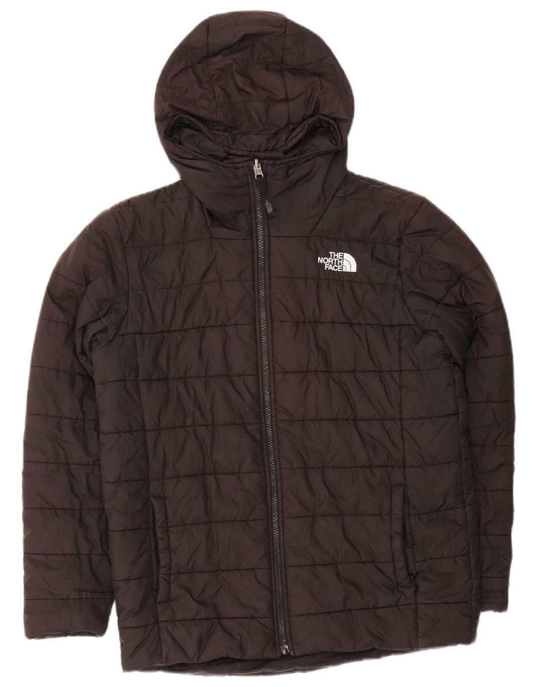 THE NORTH FACE Wattierte Jacke mit Kapuze für Jungen, 11–12 Jahre, Schwarz