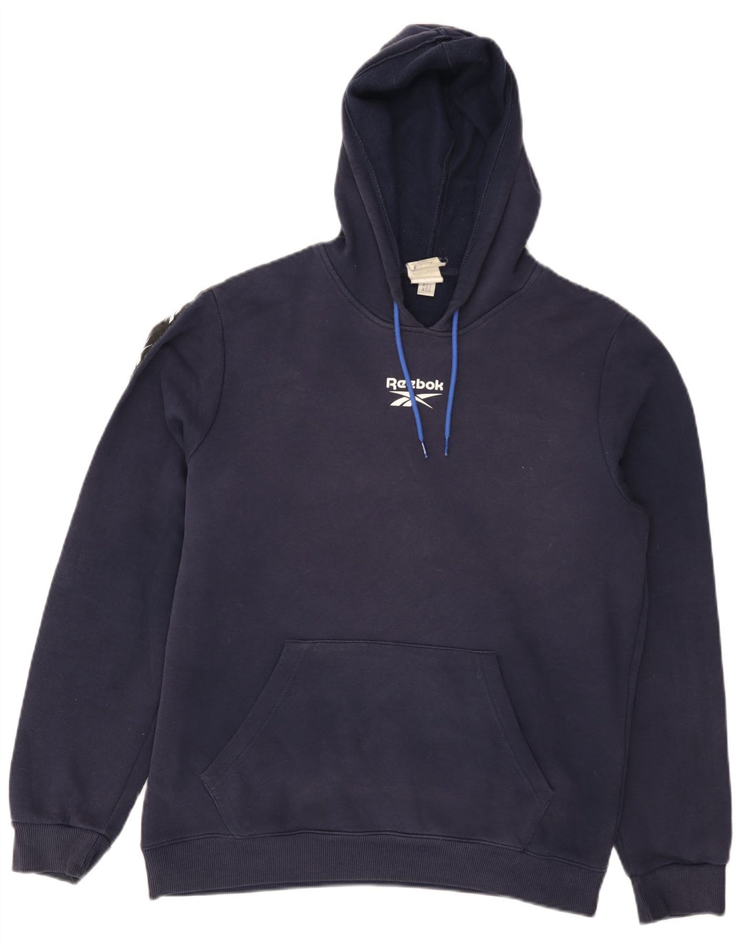 Reebok Herren Graphic Hoodie Pullover Medium Marineblau Baumwolle