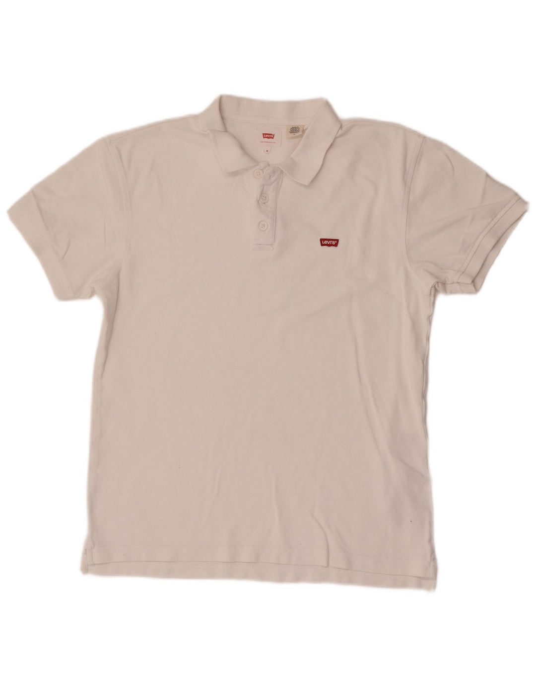 Levi's Herren-Poloshirt aus mittelweißer Baumwolle