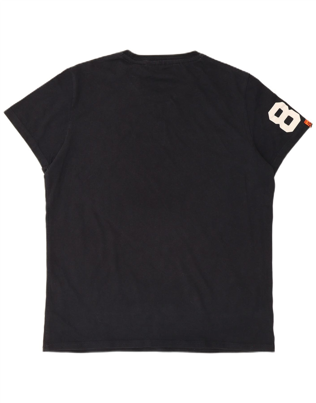 Superdry Herren Grafik-T-Shirt-Oberteil 2XL aus schwarzer Baumwolle