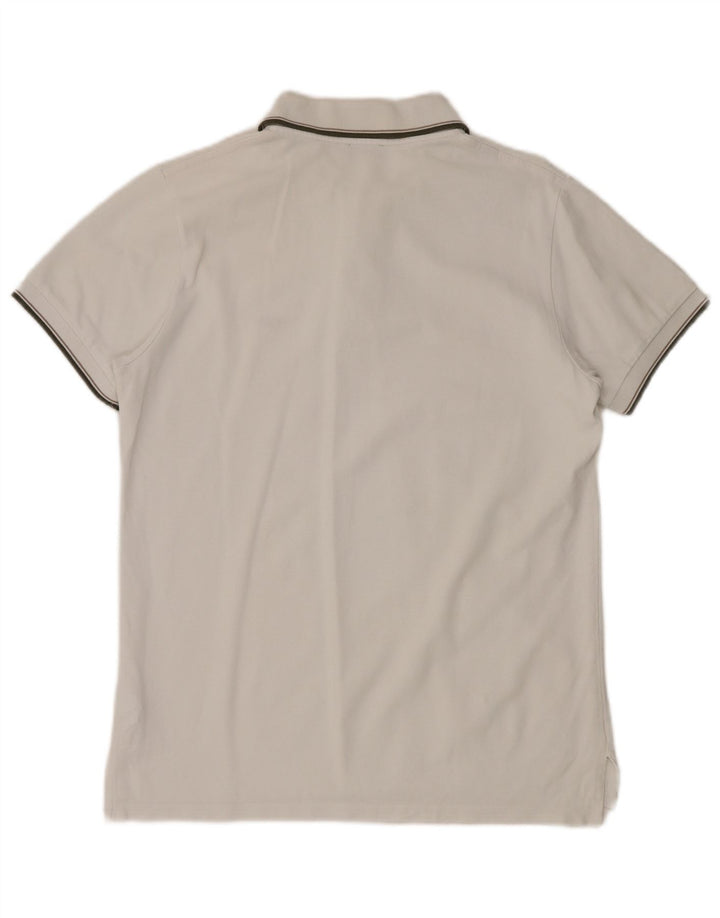 VALENTINO Herren-Poloshirt, große weiße Baumwolle