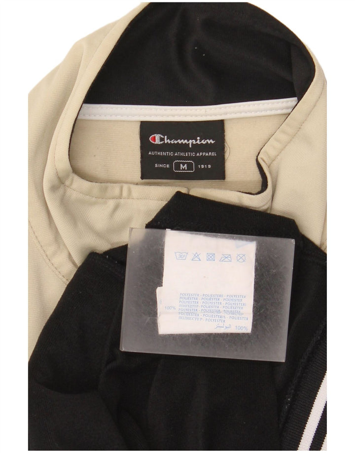 Champion Herren-Trainingsanzug-Oberjacke, Mittelschwarzes Colourblock-Polyester