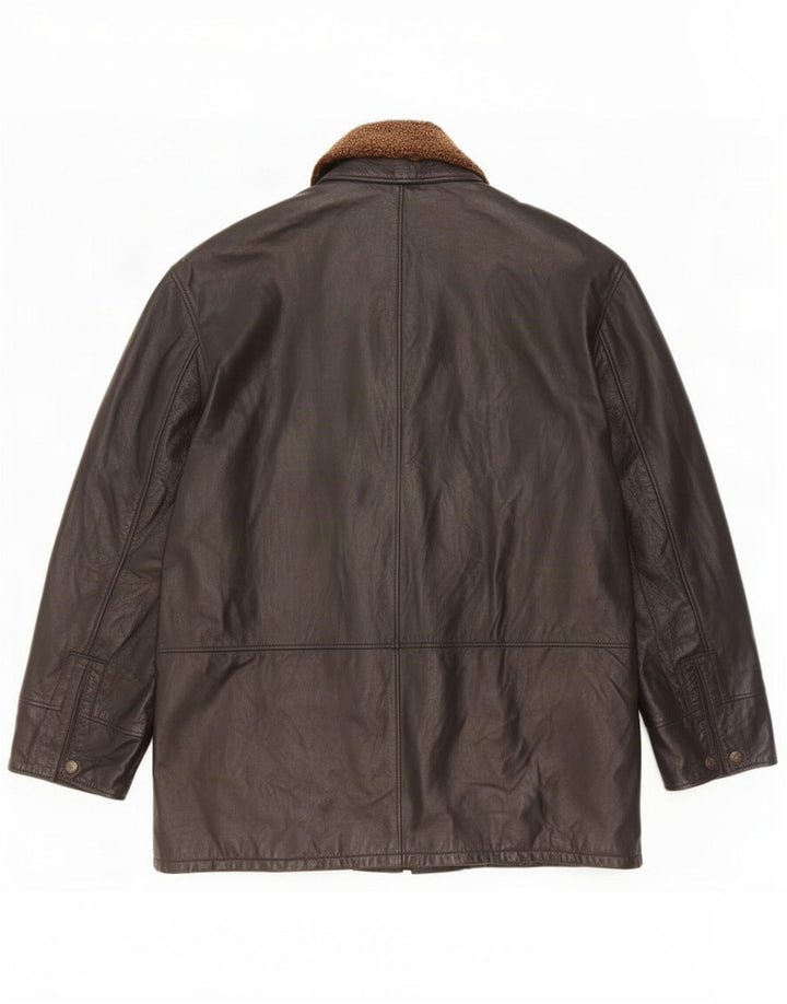 Suprema Herren Lederjacke IT 58 4XL Schwarz