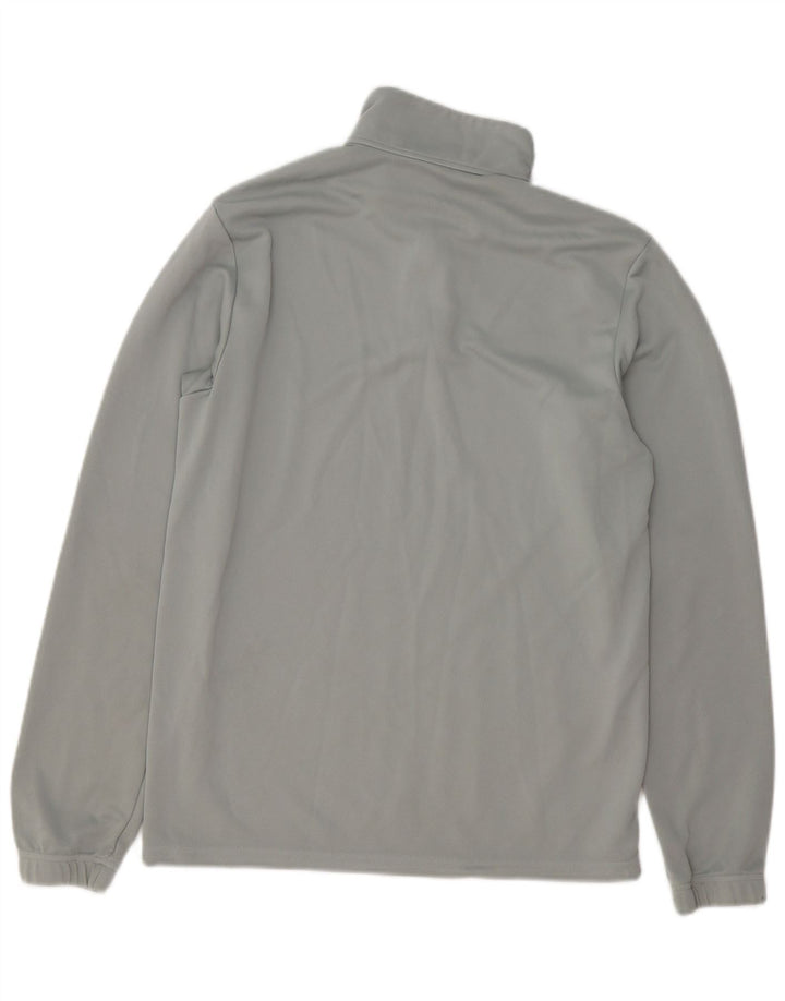 Adidas Herren Aeroready Zip Neck Pullover Trainingsanzug Top Mittelgraues Polyester