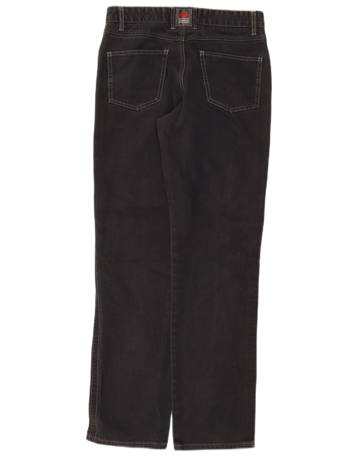 Slam Damen Straight Jeans IT 44 Medium W30 L33 Graue Baumwolle