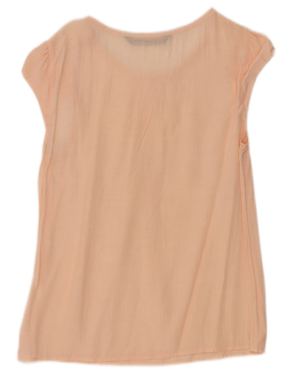 Zara Damen Bluse Top UK 8 Small Pink