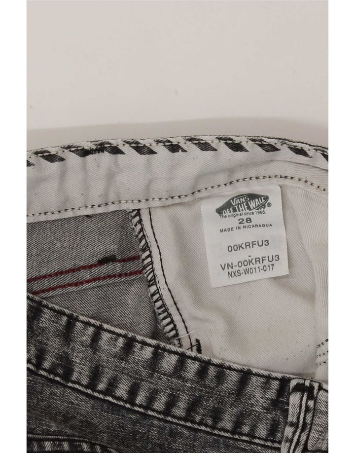 Vans Damen-Jeansshorts in Acid-Waschung W28 Mittelgrau