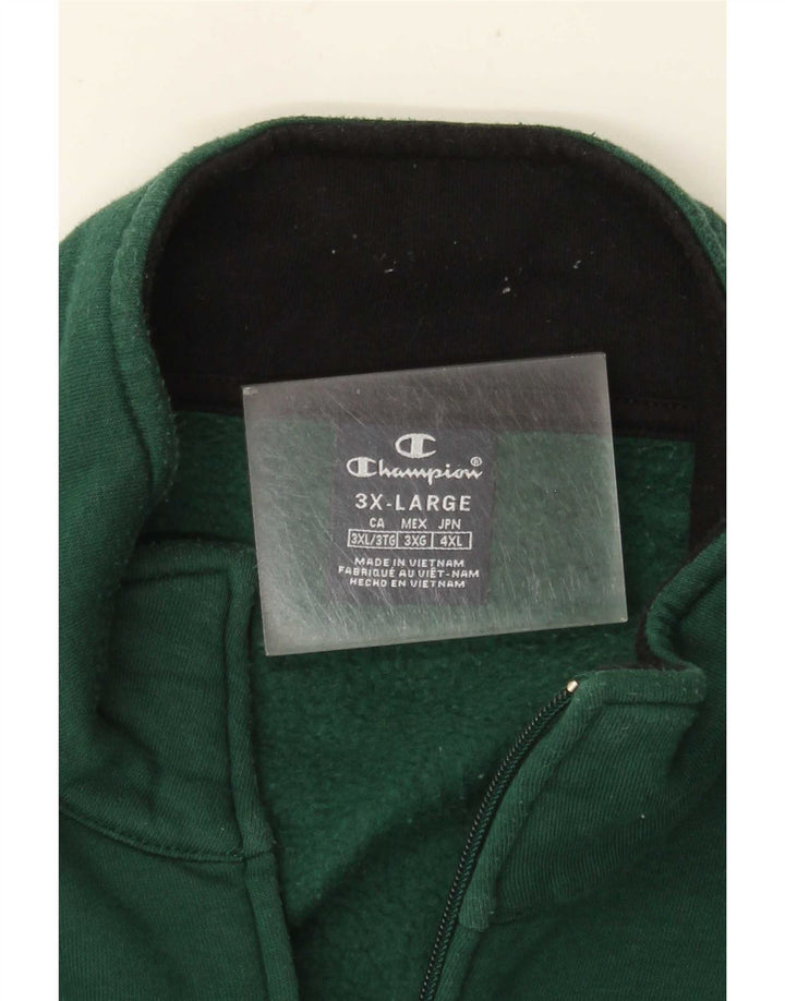 Champion Herren-Trainingsanzugoberteil, Jacke 3XL, Grün, Farbblock