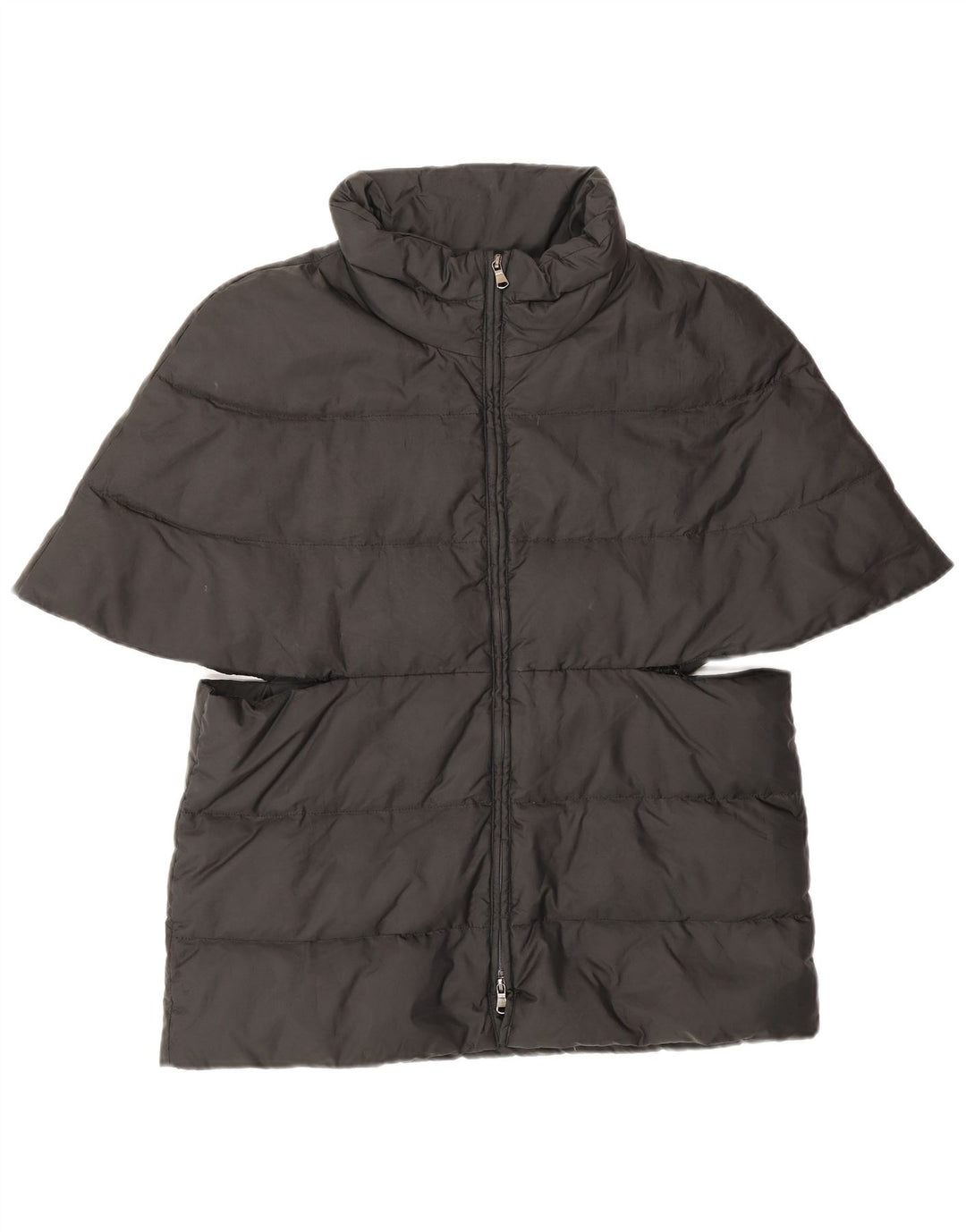 Max & Co. Kurzärmlige gepolsterte Damenjacke UK 12 Mittelschwarzes Polyester