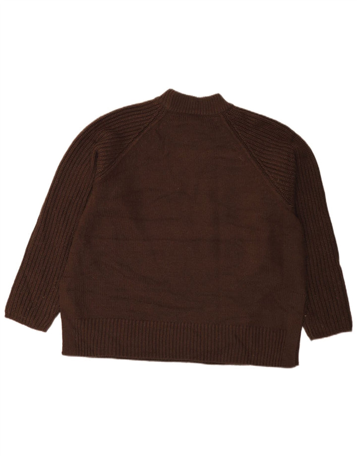 Marks & Spencer Rollkragenpullover für Damen, Gr. 40, Größe L, Braun, Acryl