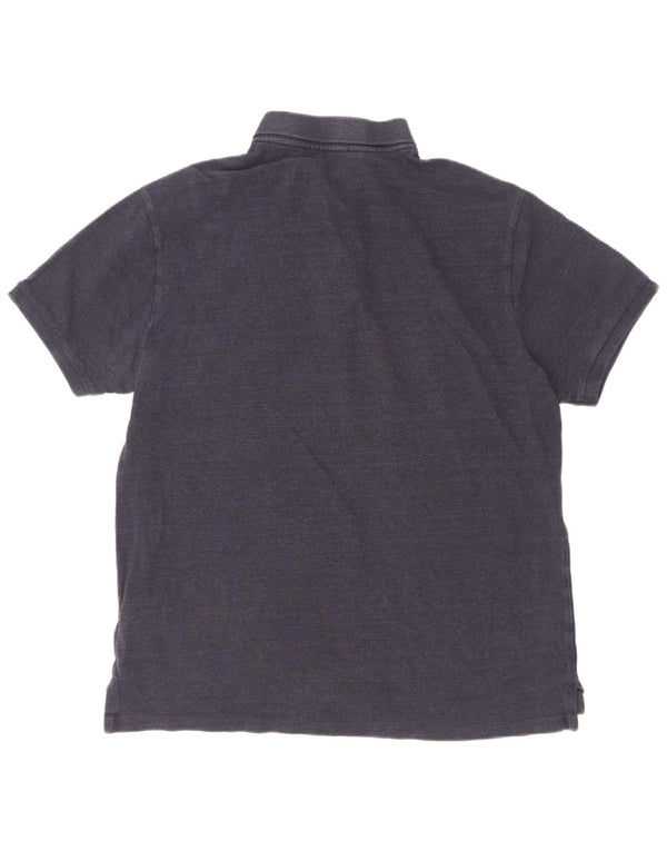 Polo Ralph Lauren Herren Slim Fit Poloshirt XL Marineblau Baumwolle