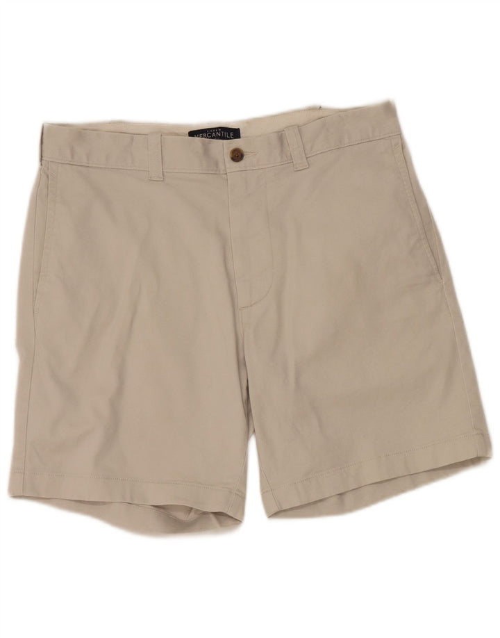 J. CREW Mens Mercantile Flex Chino Shorts W30 Medium Beige Cotton
