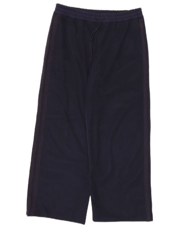 Atos Lombardini Damen-Trainingshose mit weitem Bein, IT 40, Größe S, Marineblau