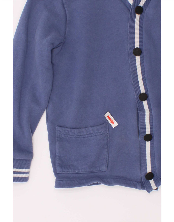 Ted Baker Jungen-Trainingsanzugoberteil mit Grafik, 5–6 Jahre, blaue Baumwolle