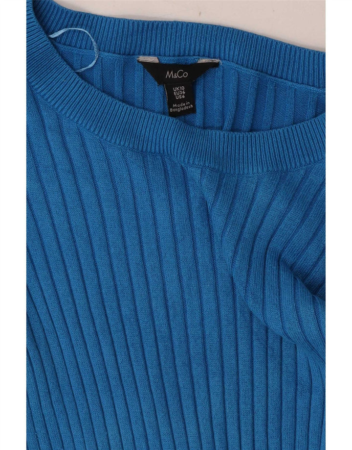 M&Co Damen-Pullover mit U-Boot-Ausschnitt, Gr. 10, Größe S, Blau