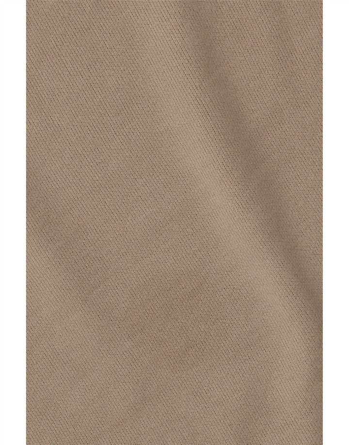 Zara Damen Crop Oversized Top Langarm UK 10 Small Beige