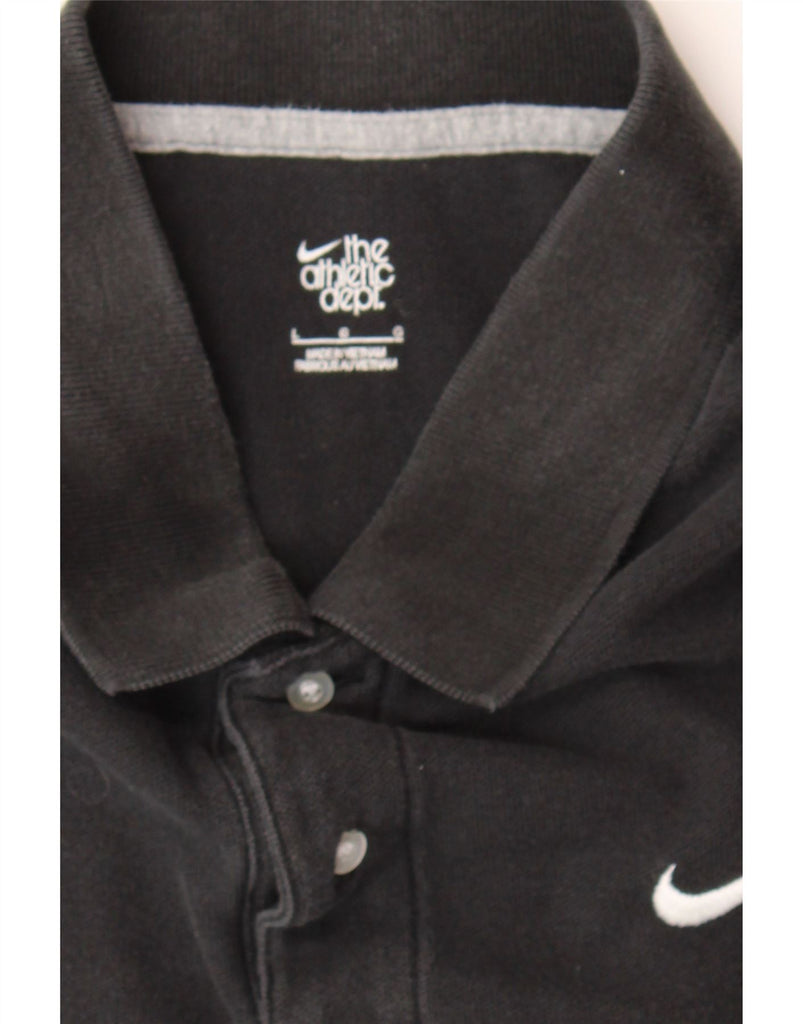 NIKE Mens Polo Shirt Large Black Cotton Vintage Nike and Second-Hand Nike from Messina Hembry 