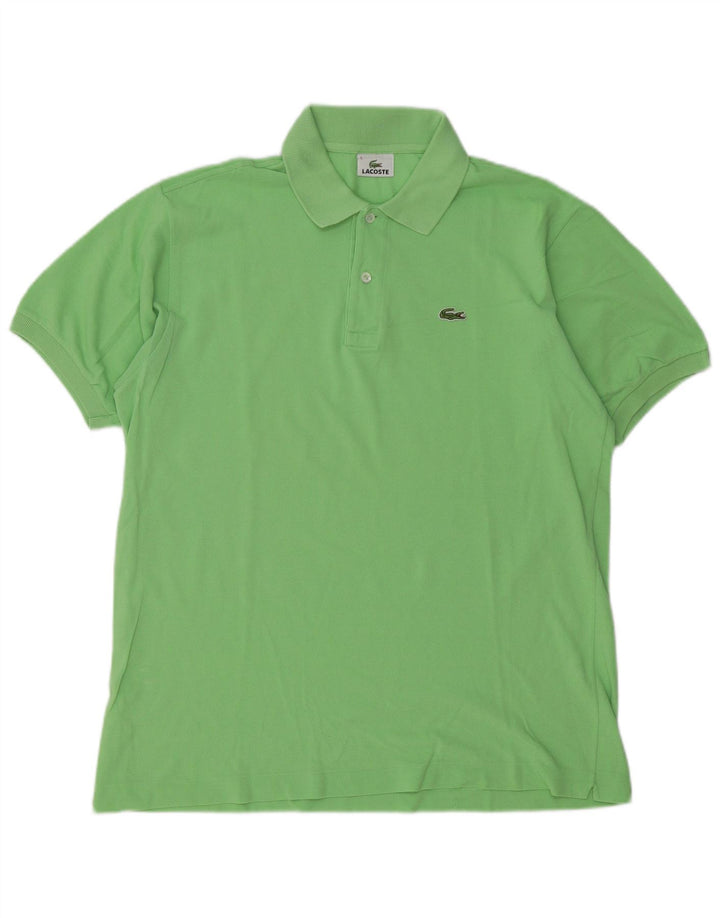 Lacoste Herren-Poloshirt, Größe 5, große grüne Baumwolle