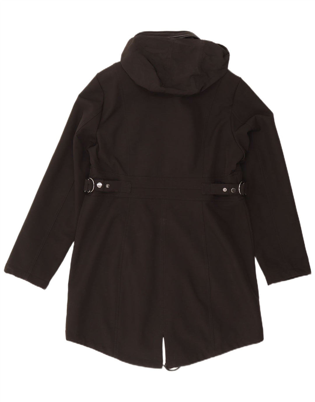MICHAEL KORS Damen-Parkajacke mit Kapuze, UK 16, Größe L, Schwarz, Polyester