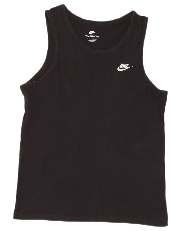 Nike Herren-Weste, Oberteil, Größe S, Schwarz, Baumwolle